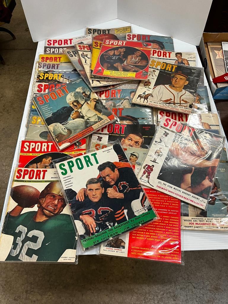 1940's & 1950's Sport Magazines: 1940's & 1950's Sport Magazines. Approx. 34 magazines.