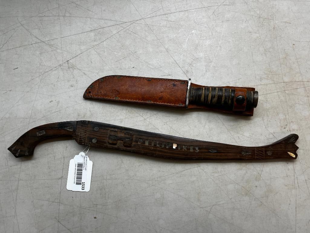 Kutmaster Knife and Philippines Kukri: Kutmaster Knife and Philippines Kukri. 2 pieces.