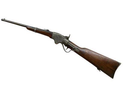 Spencer Model 1860 Carbine 52 cal.: Spencer Model 1860 Carbine 52 cal. Serial #22022, barrel length approx. 20.5", total length approx 39"