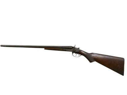 Washington Arms Co. 12ga. Double Barrel Shotgun: Washington Arms Co. 12ga. Double Barrel Shotgun, total length approx. 46"