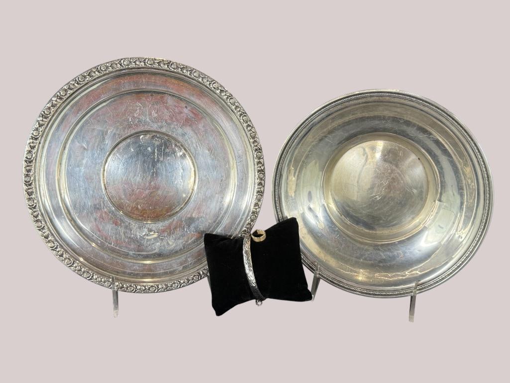 Sterling Silver Bowls, Bracelet and Gold Earring (1 of 13)