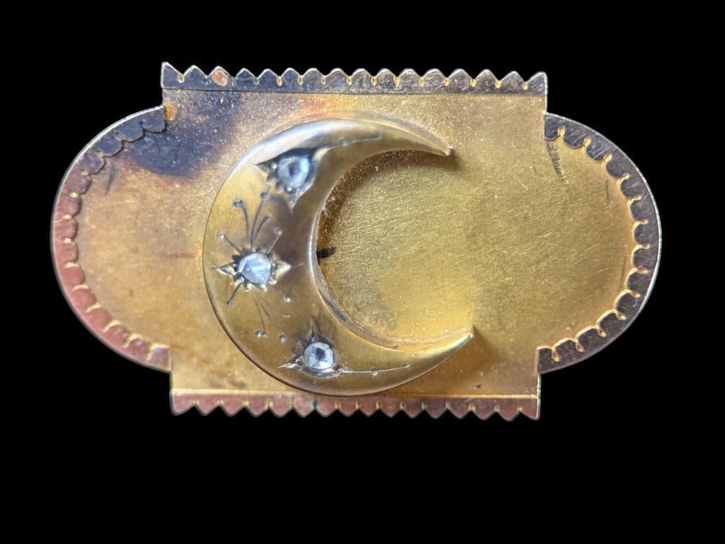 14k Gold Victorian Mourning Pin (1 of 2)