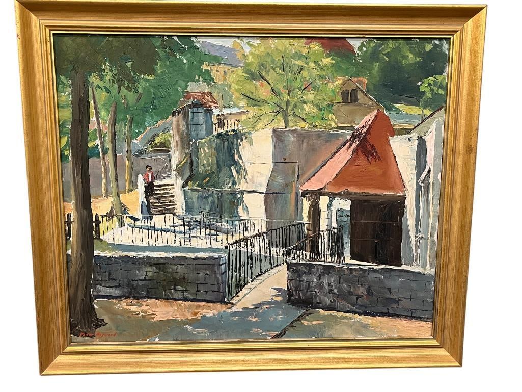 Peter Hayward signed oil on canvas: Peter Hayward (1905-1993) signed oil on canvas. Approx. 19 x 23 inches. Frame approx. 23 x 27 inches.