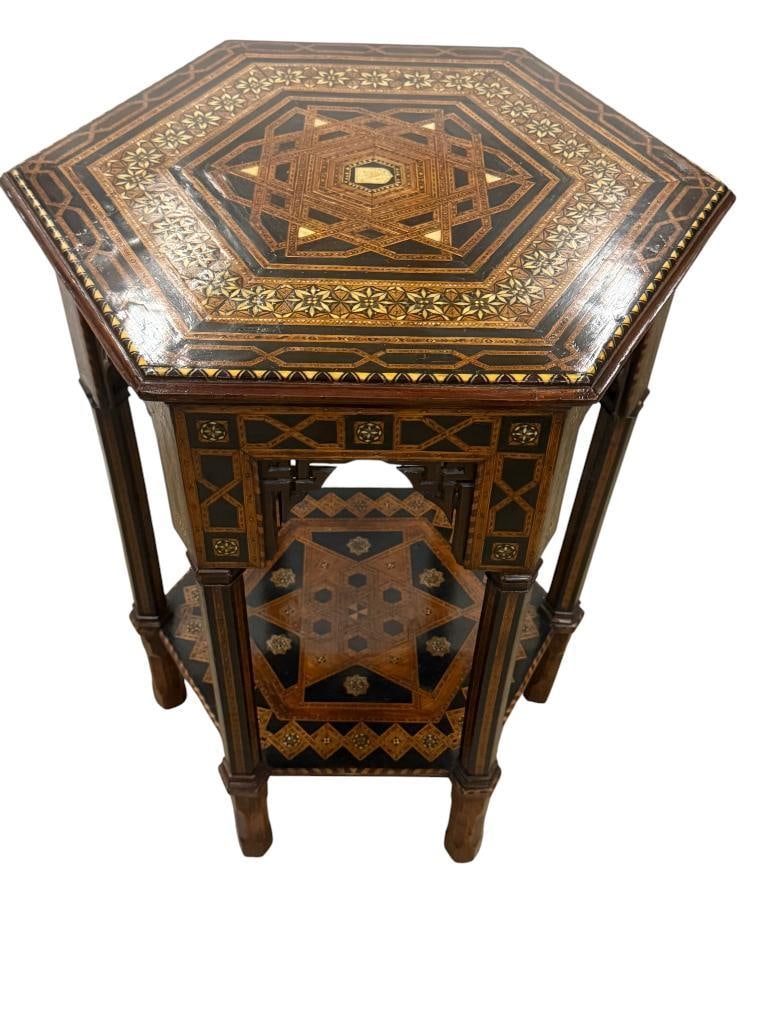 French Victorian Inlaid Walnut Table (1 of 3)