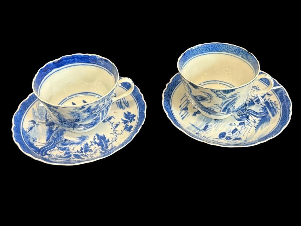 Mahogany Column Bookends and more: Mahogany Column Bookends and Japanese cups / saucers.