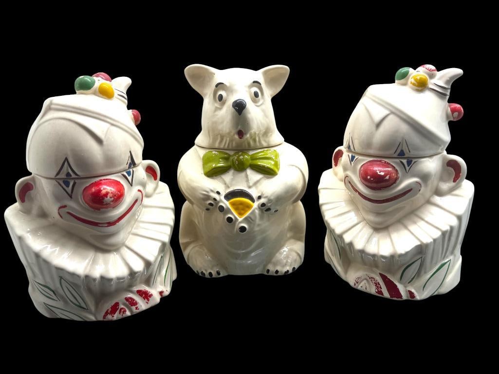 McCoy Clowns and Bear Cookie Jars (1 of 3)