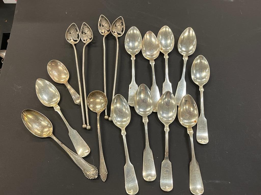 Sterling Silver Spoons: Sterling Silver Spoons. Approx. 10 ozt.