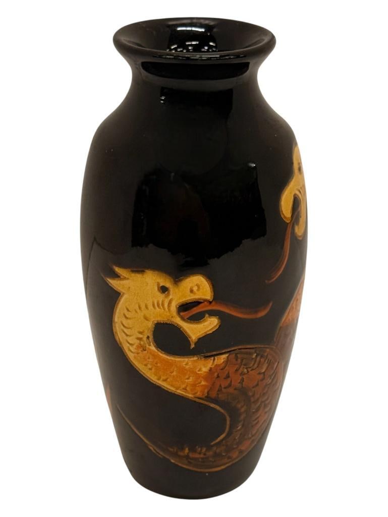 Poster Owens Dragon Vase: Poster Owens Dragon Vase. Approx. 6 inches tall.