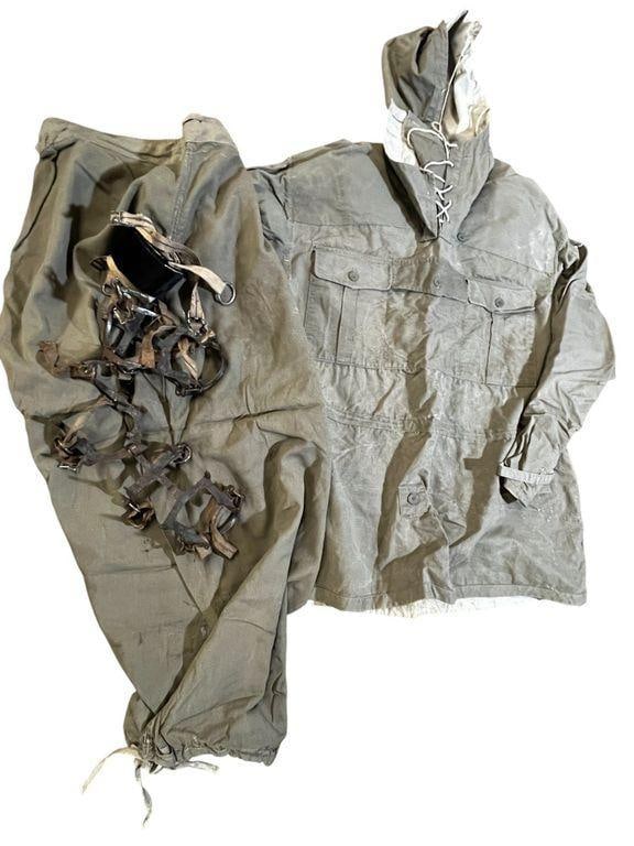 Gebirgsjager Trousers, Anorak, Crampons etc: Gebirgsjager Trousers, Anorak, Crampons etc.