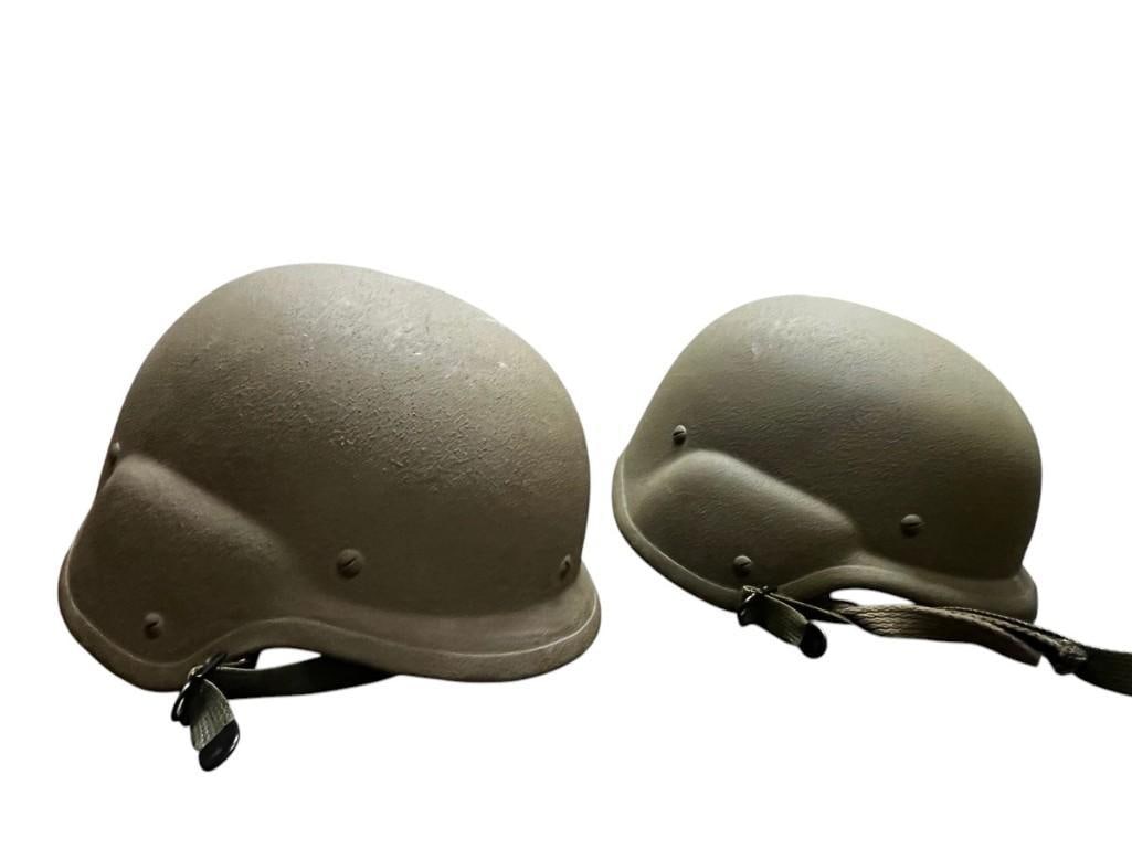 2 U.S. Military Kevlar Helmets: 2 U.S. Military Kevlar Helmets