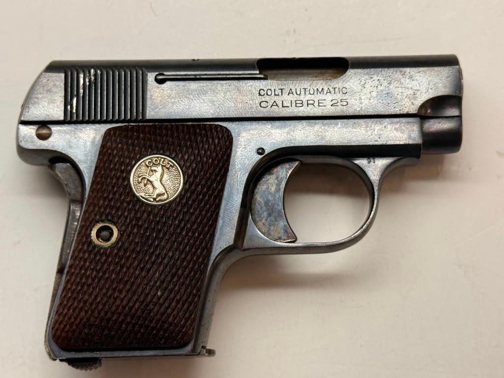 Colt Model 1908 Pistol 25 ACP: Colt Model 1908 Pistol 25 ACP Serial # 375051