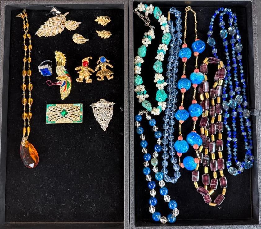 Costume Jewelry Pins, Earrings, Necklaces etc (1 of 3)