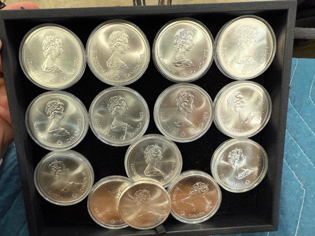 14 Elizabeth Canadian Winter Olympic $10 Coins (1 of 3)