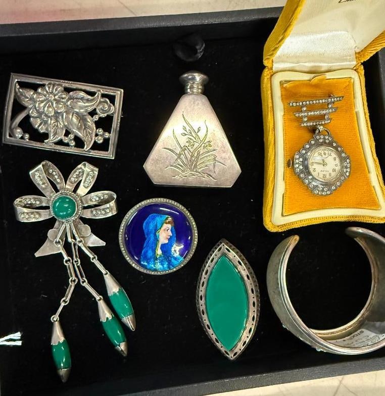 Sterling Silver Pins, Bottle, Cuff and more (1 of 3)