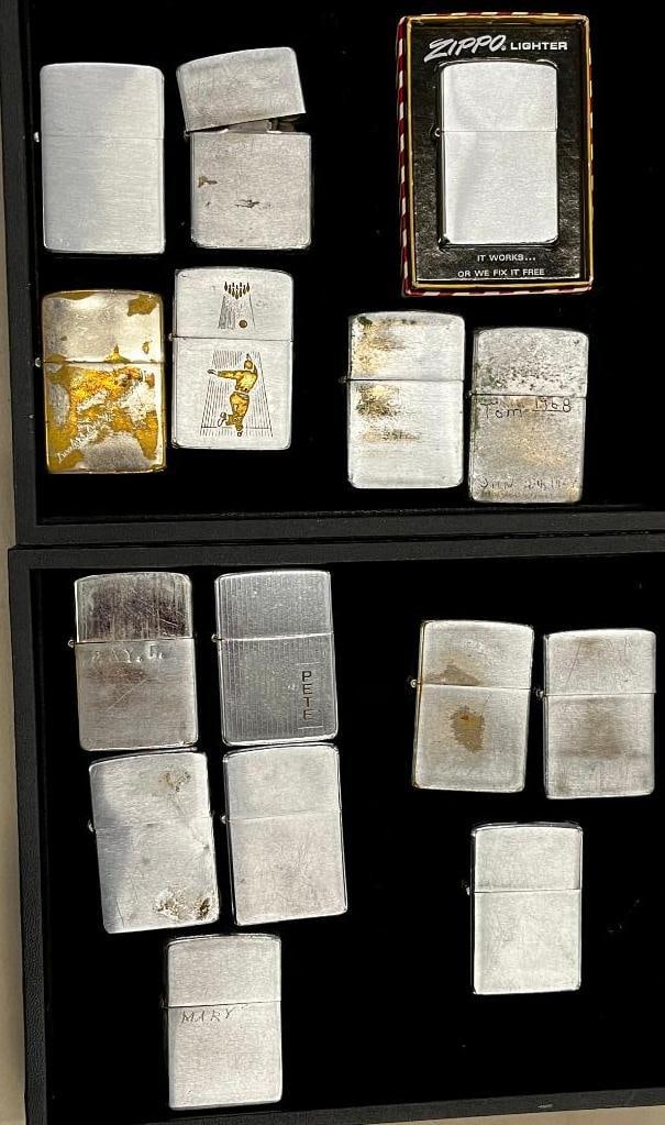 15 Vintage Zippo Lighters (1 of 7)