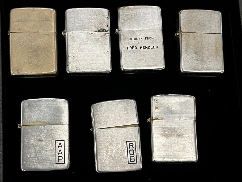 7 Vintage Zippo Lighters 1946-1949 (1 of 8)