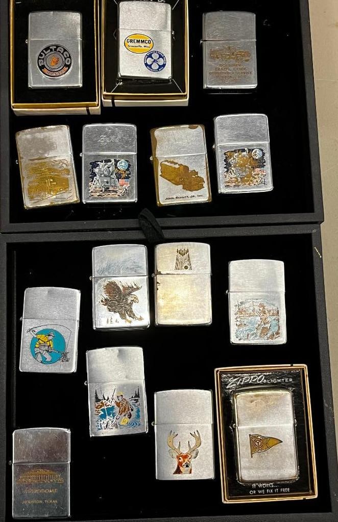 15 Vintage Zippo Lighters (1 of 8)