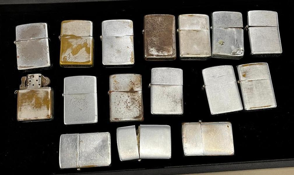 16 Vintage Zippo Lighters (1 of 4)