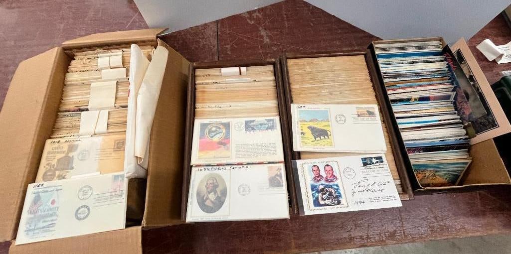 4 Boxes of First Day Covers and Postcards (1 of 5)