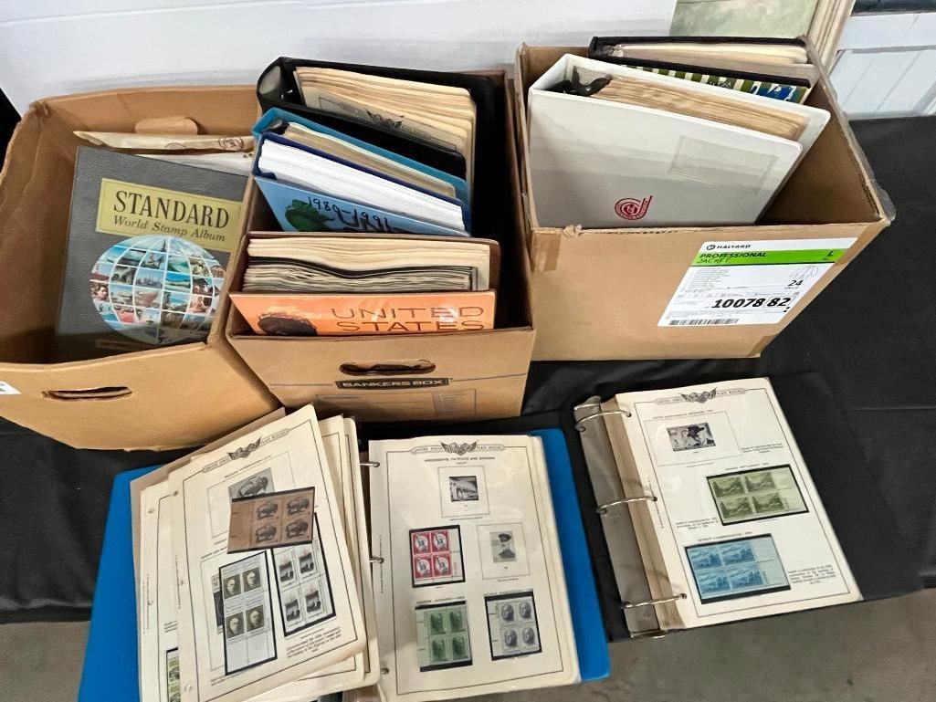 3 Boxes of US Plate Block Albums (1 of 14)