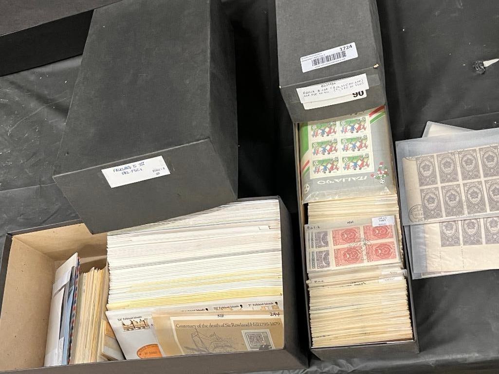 2 Boxes of Stamps incl Russia and Falkland Islands (1 of 14)