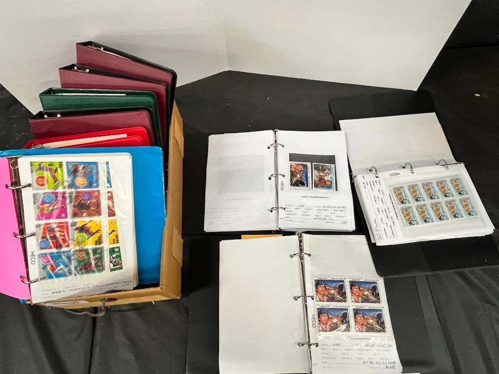 Lot of 11 Books of Foreign Stamps: Lot of 11 Books of Foreign Stamps including Libya, Gibraltar, Czechoslovakia and more.