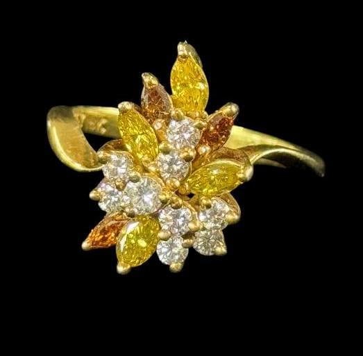 18k Gold Ring with Diamonds (1 of 5)