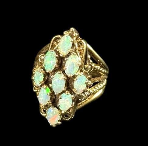 14k Gold Ring with Opals (1 of 6)