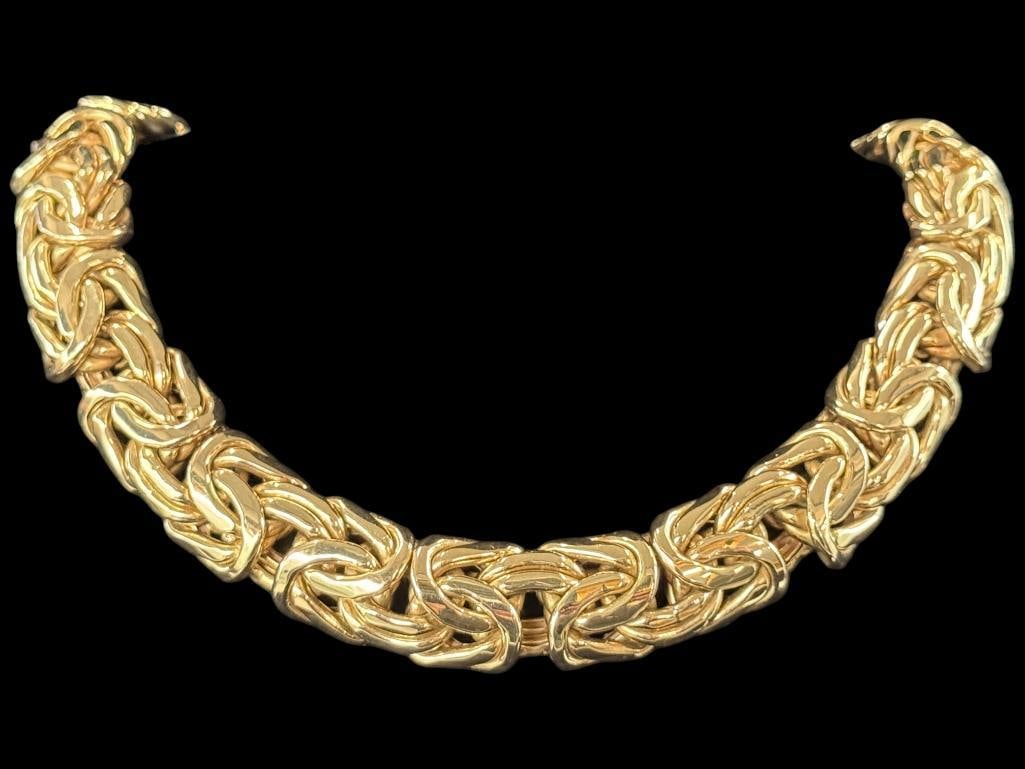 14k Gold Byzantine Link Necklace (1 of 5)