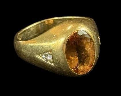 14k Gold ring with stone (1 of 6)