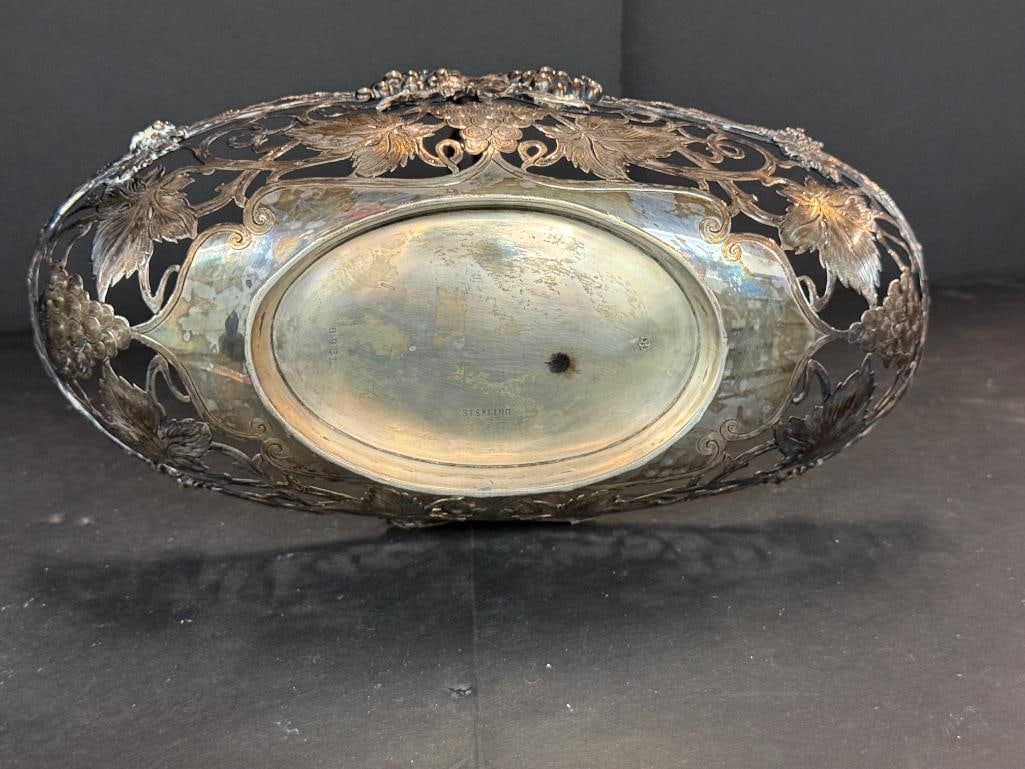 Sterling Silver Handled Basket - 4