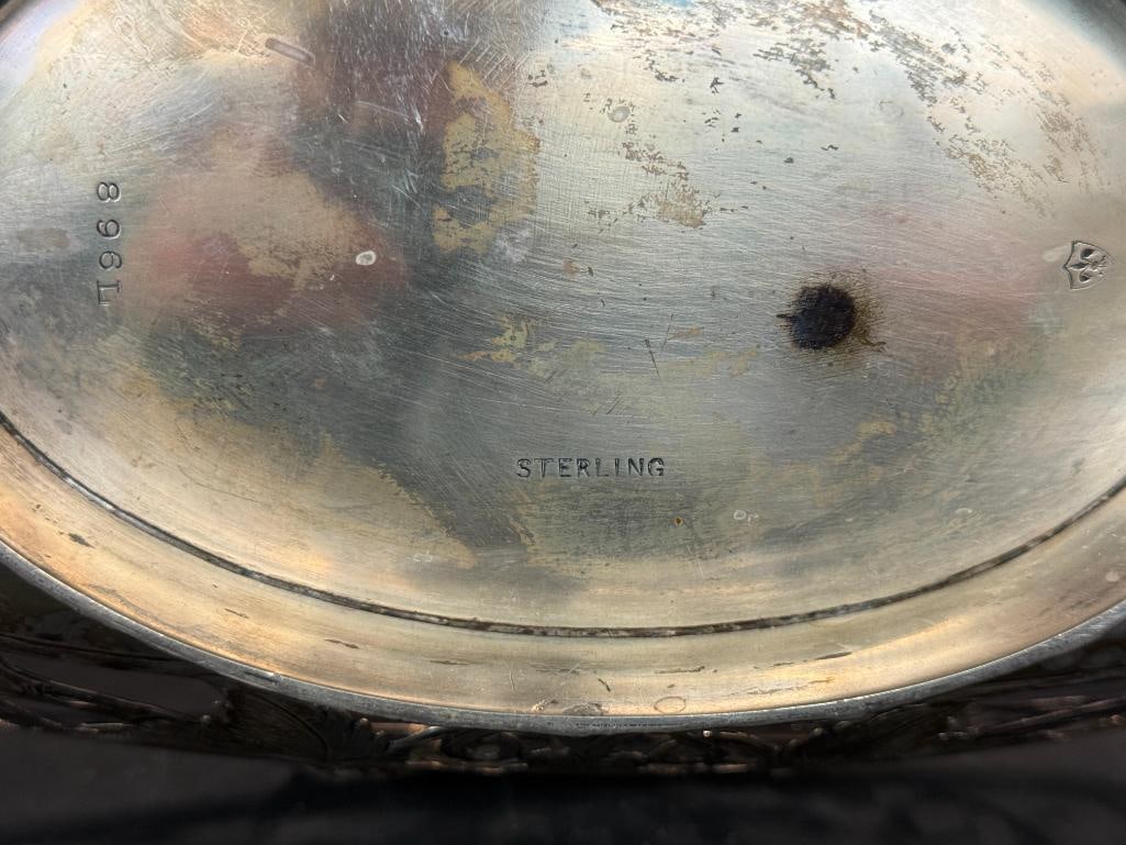 Sterling Silver Handled Basket - 5