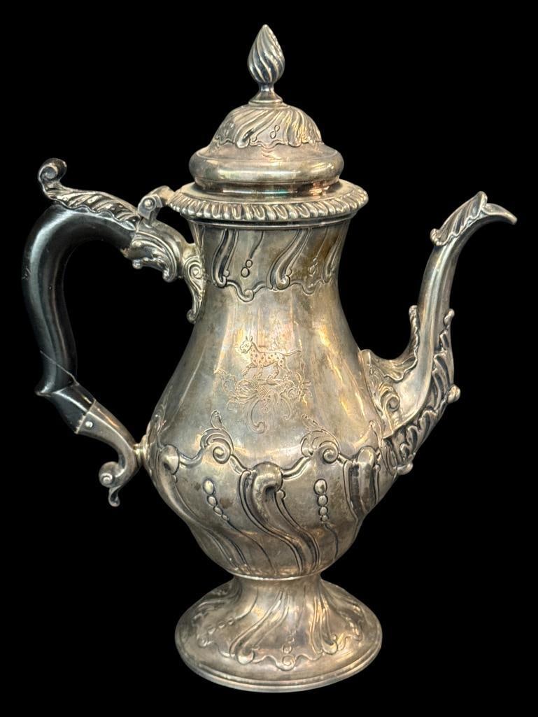 Early Hallmarked Silver Teapot (1 of 8)