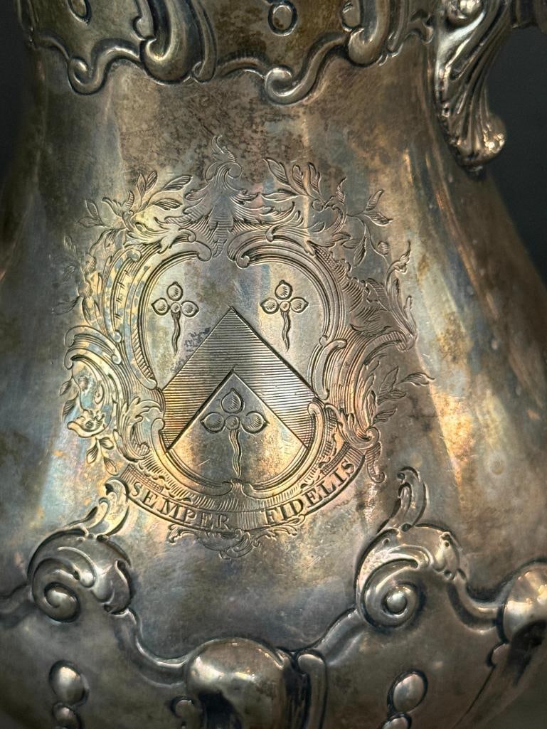 Early Hallmarked Silver Teapot - 4