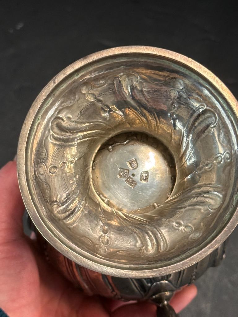 Early Hallmarked Silver Teapot - 6