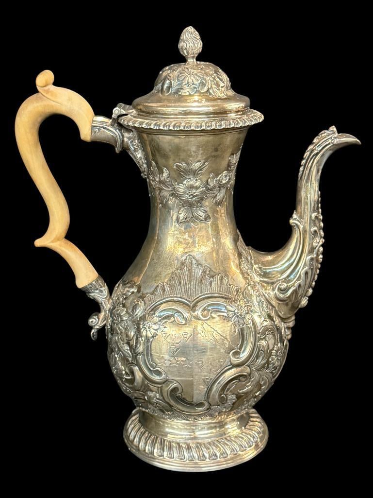 Early Hallmarked Silver Teapot (1 of 8)