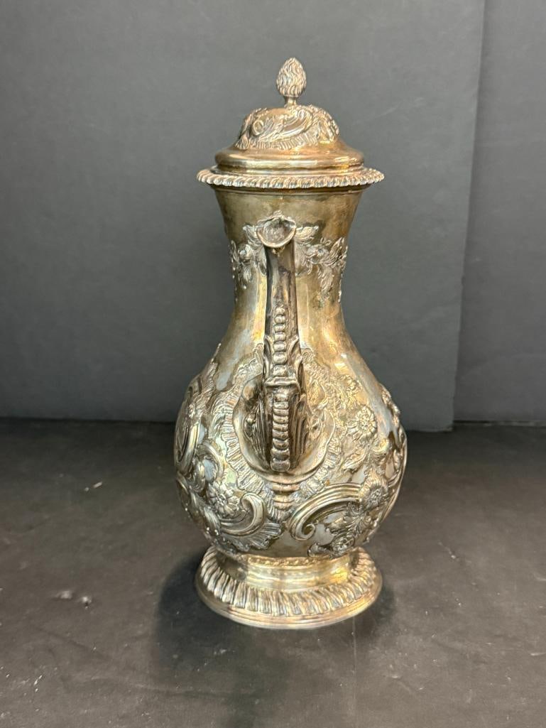 Early Hallmarked Silver Teapot - 4