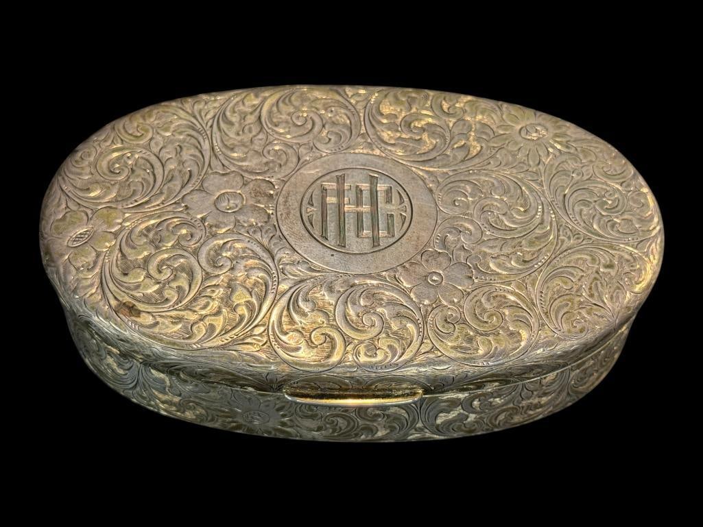 Tiffany & Co Makers Sterling Silver Dresser Box (1 of 5)