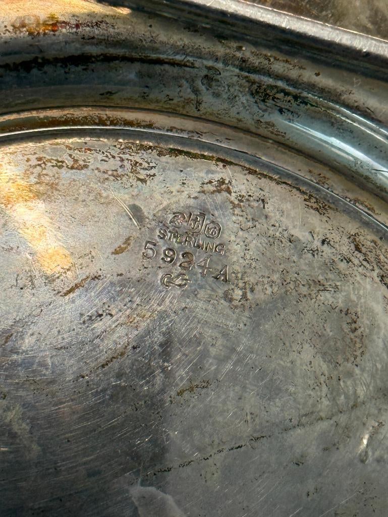 Sterling Silver Footed Tray - 3