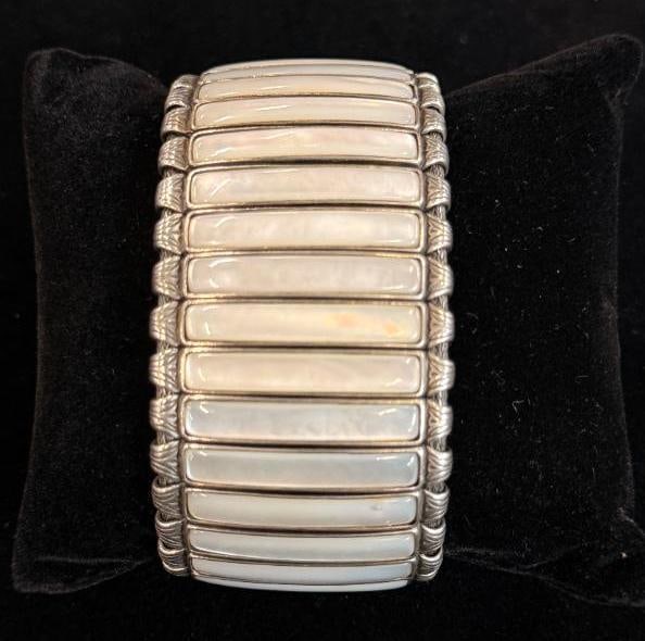 Gerochristo Sterling Silver Bracelet: Gerochristo Sterling Silver Bracelet. Approx. 5.1 ozt.