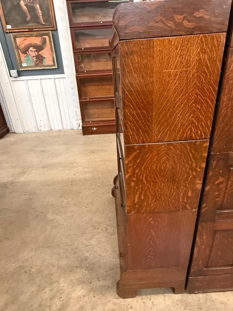 Lundstrom 3 Stack Oak Barrister Bookcase - 2