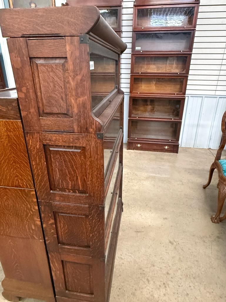 4 Stack Oak Barrister Bookcase - 2