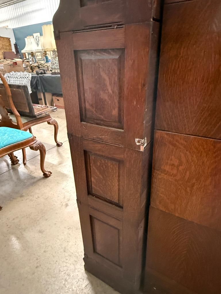 4 Stack Oak Barrister Bookcase - 3