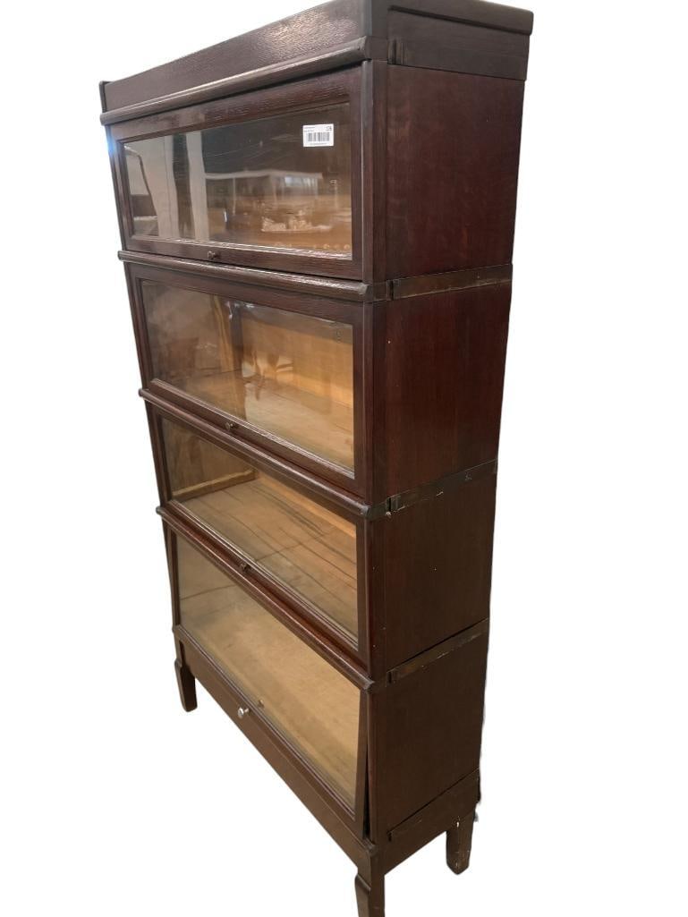 Macey 4 Stack Oak Barrister Bookcase - 2