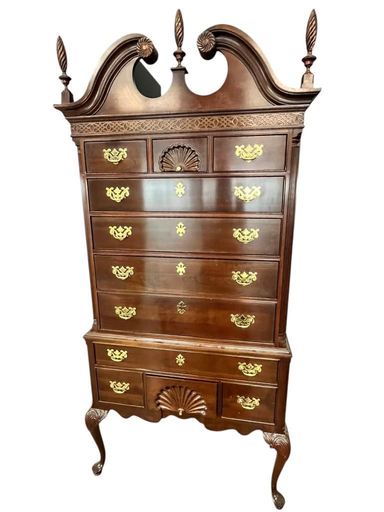 Mahogany Chippendale style Highboy (1 of 4)