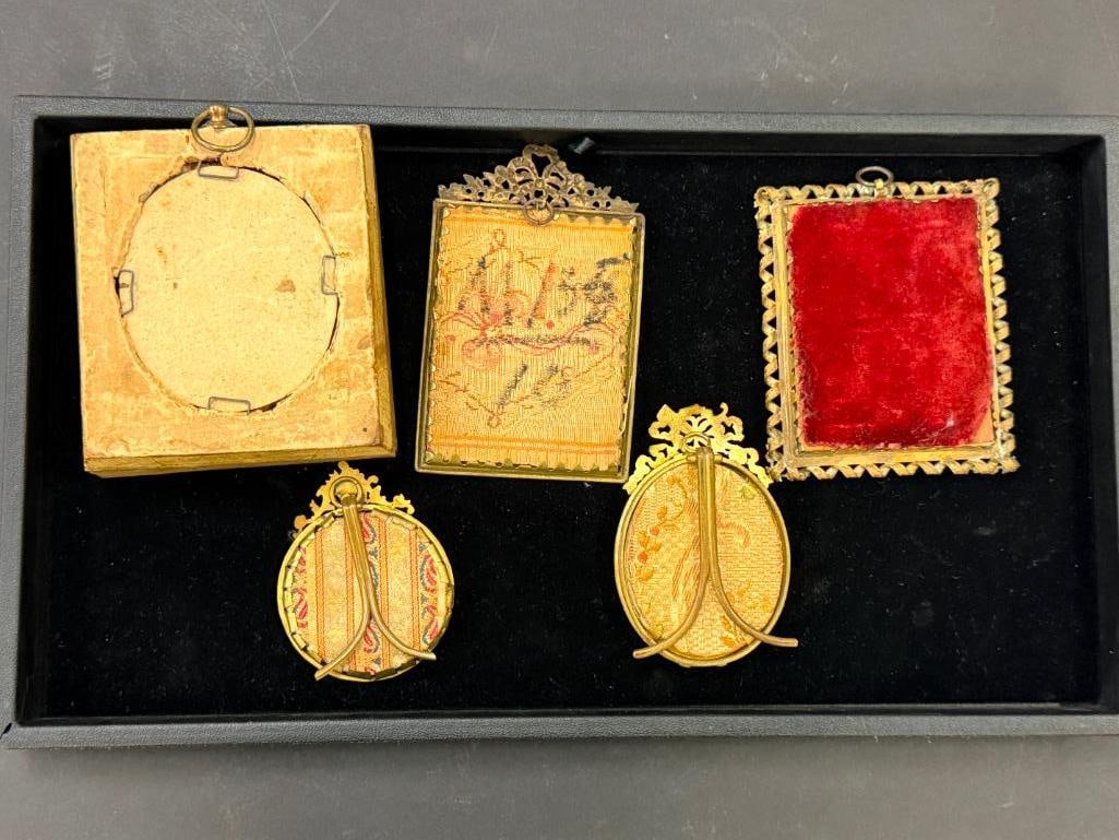 5 Miniature Paintings in frames - 2