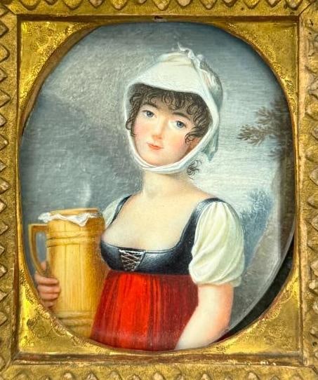 5 Miniature Paintings in frames - 3