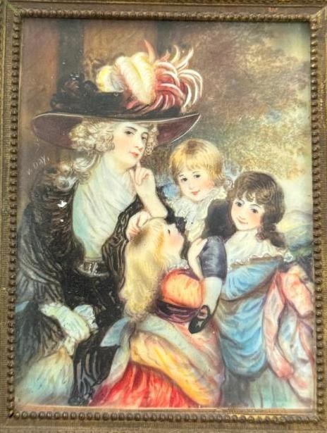 5 Miniature Paintings in frames - 4