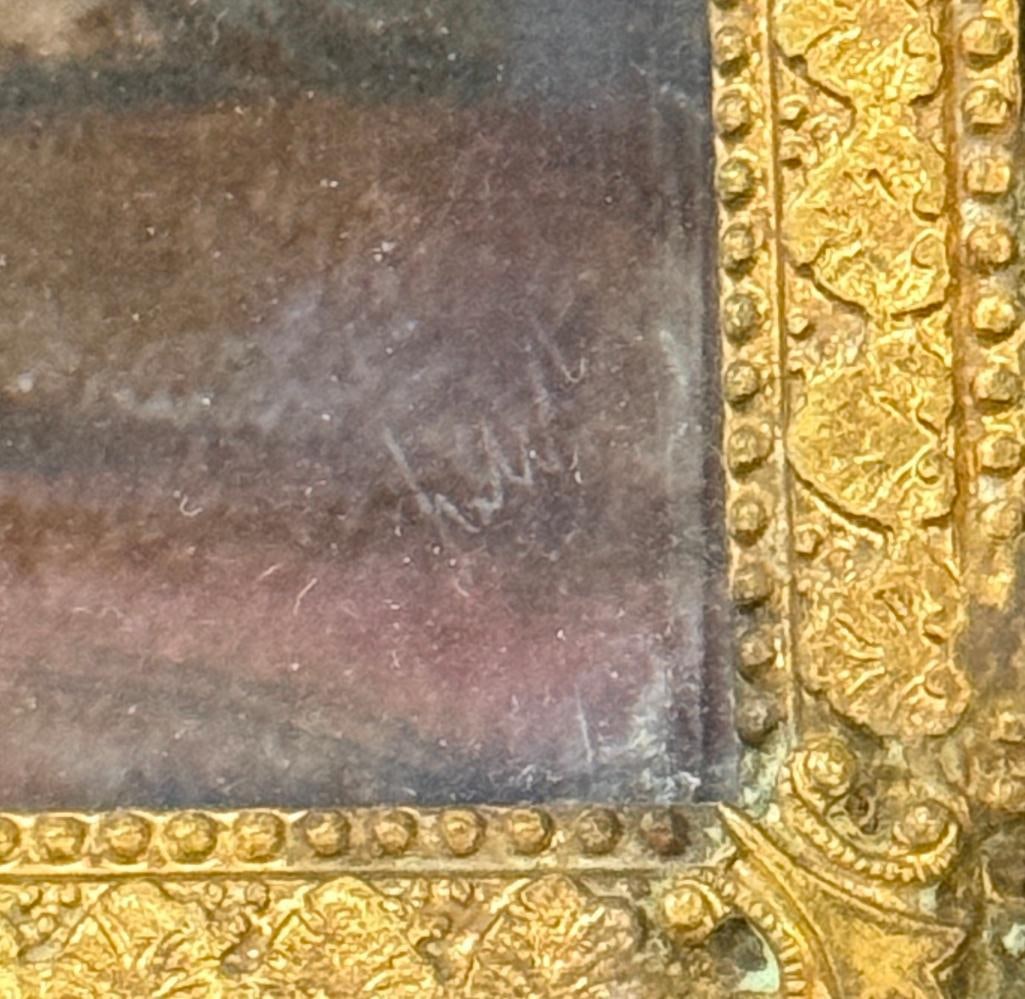 5 Miniature Paintings in frames - 7