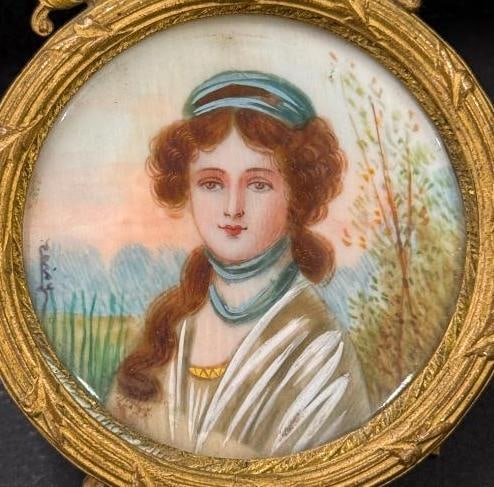5 Miniature Paintings in frames - 8